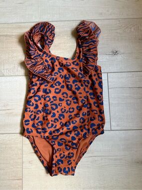 Cat & Jack Leopard Ruffle One Piece 4T